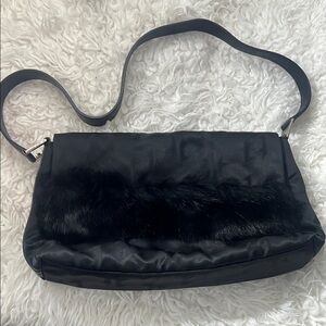 a.testoni black shoulder bag